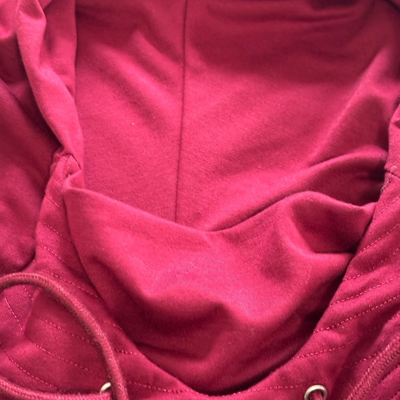 TECREW Maroon Hoodie with Drawstrings - Picture 10 of 10
